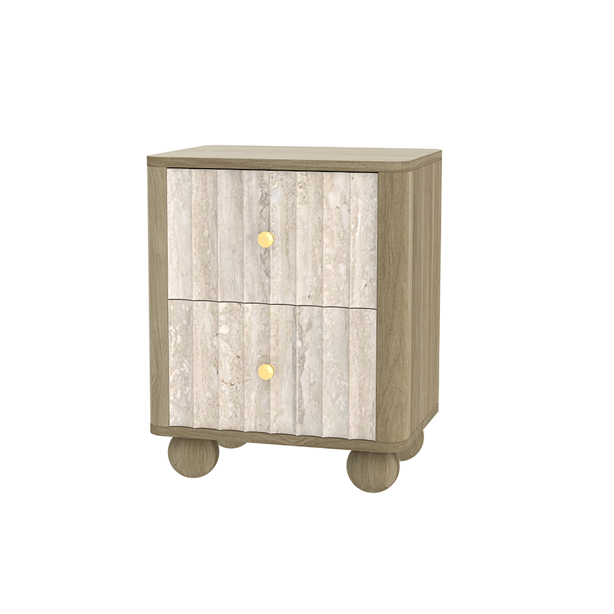 Pebble Groove Nightstand